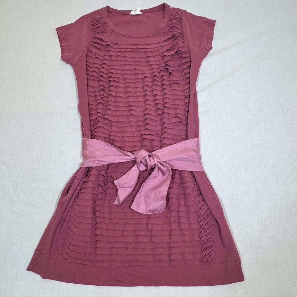 Crewcuts Kids Dress in Mauve with Ruffle Detail